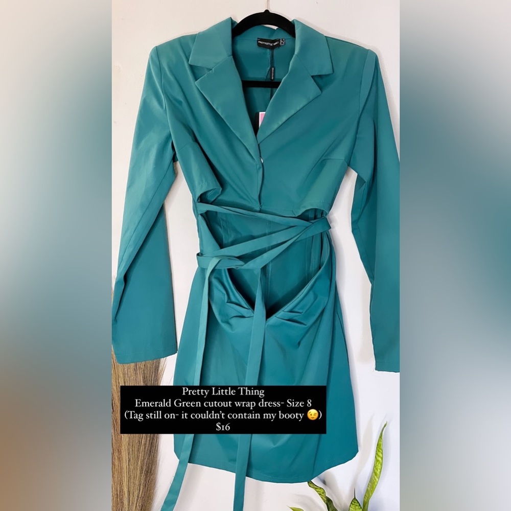 Pretty little thing cutout wrap dress